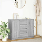 Drawer Dresser 100.5x35x76 cm Chipboard Grey Sonoma