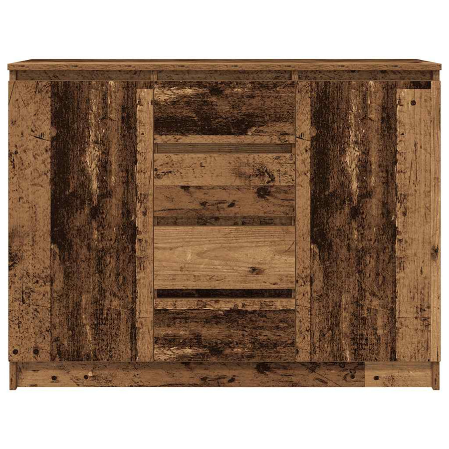 Dressoir met lades 100,5x35x76 cm spaanplaat bewerkt hout