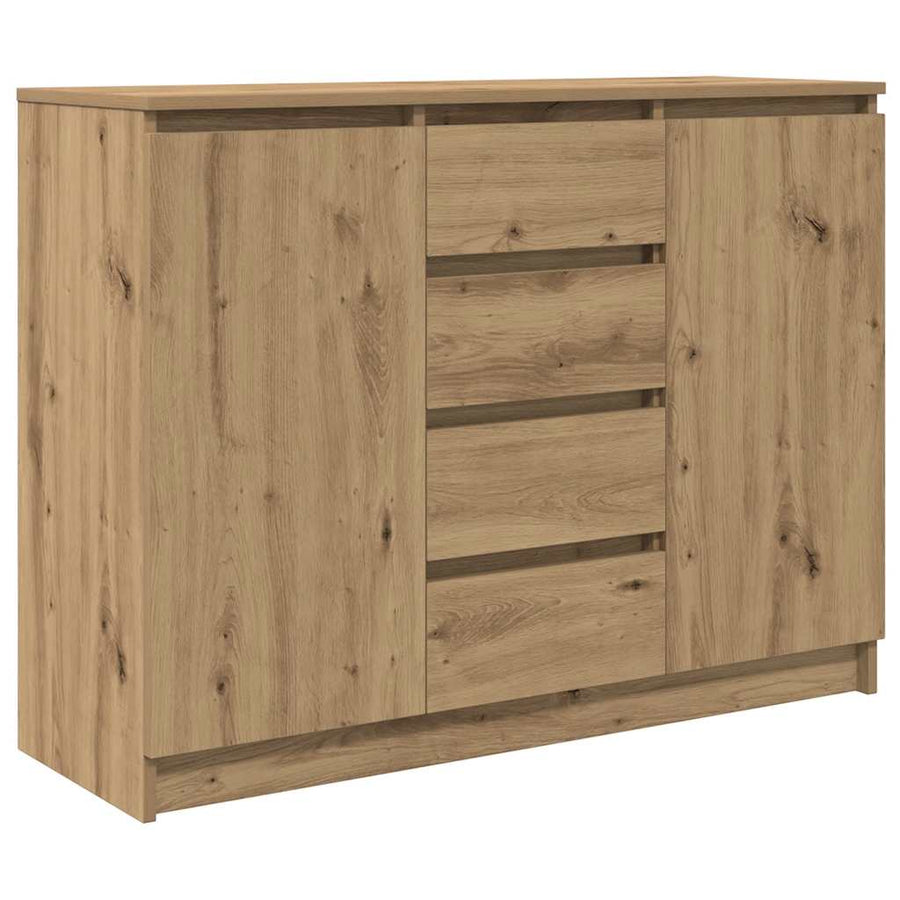 Dressoir met lades 100,5x35x76 cm spaanplaat artisanaal