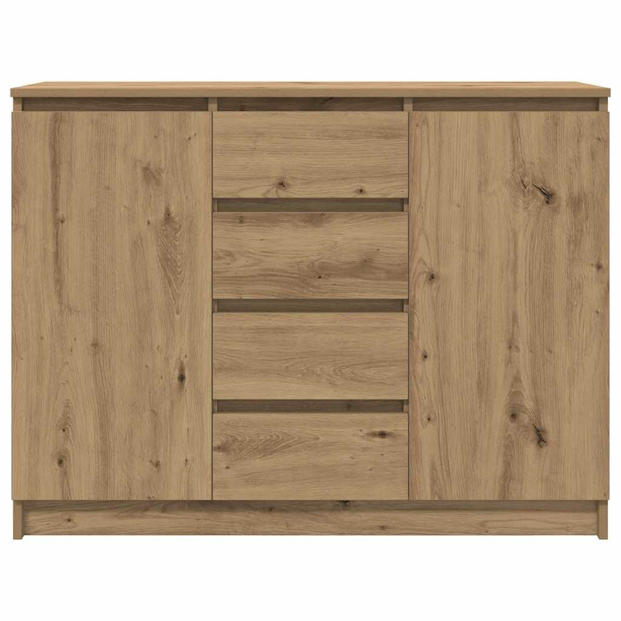 Dressoir met lades 100,5x35x76 cm spaanplaat artisanaal