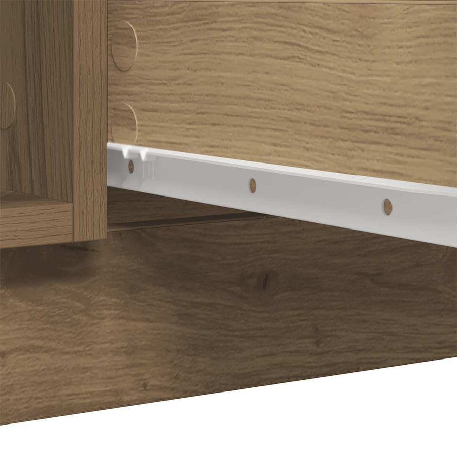 Dressoir met lades 100,5x35x76 cm spaanplaat artisanaal