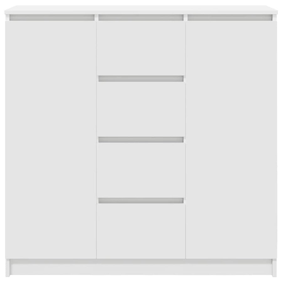 Dressoir met lades 100,5x35x98,5 cm spaanplaat wit