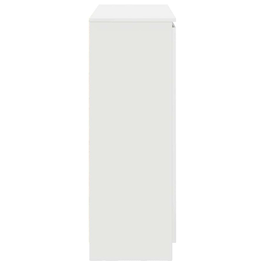 Dressoir met lades 100,5x35x98,5 cm spaanplaat wit