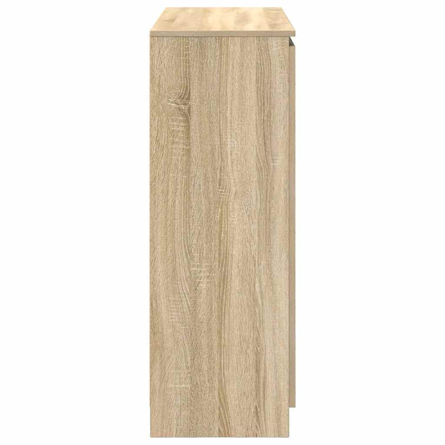 Dressoir met lades 100,5x35x98,5 cm spaanplaat sonoma