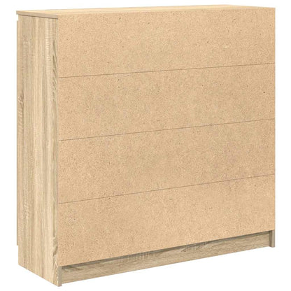 Dressoir met lades 100,5x35x98,5 cm spaanplaat sonoma