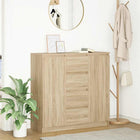 Sideboard with drawers 100.5x35x98.5 cm chipboard sonoma
