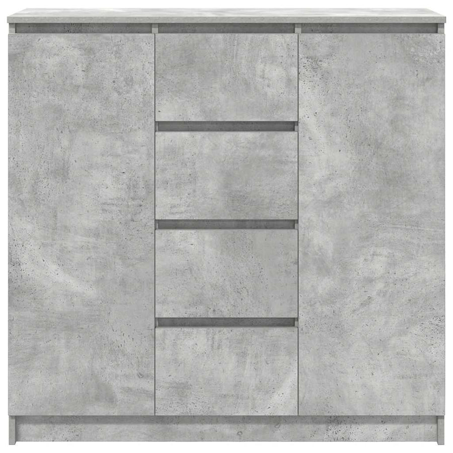 Dressoir met lades 100,5x35x98,5 cm spaanplaat betongrijs