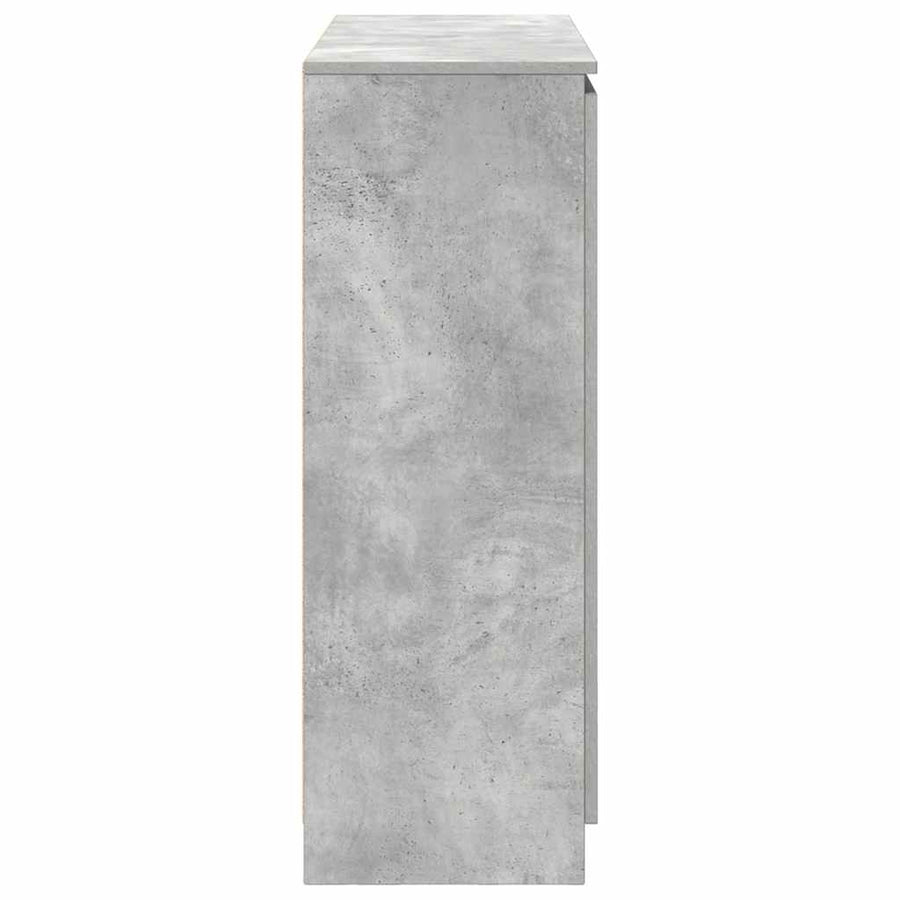 Dressoir met lades 100,5x35x98,5 cm spaanplaat betongrijs