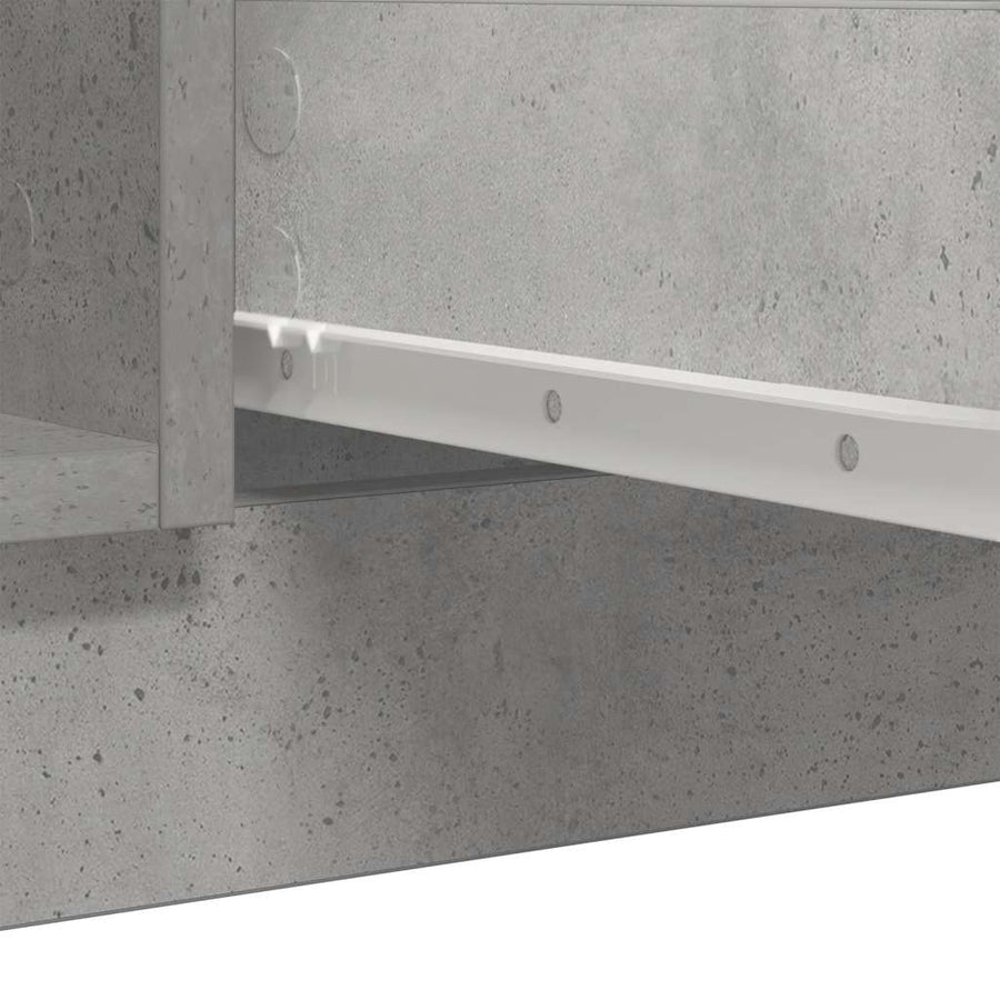 Dressoir met lades 100,5x35x98,5 cm spaanplaat betongrijs