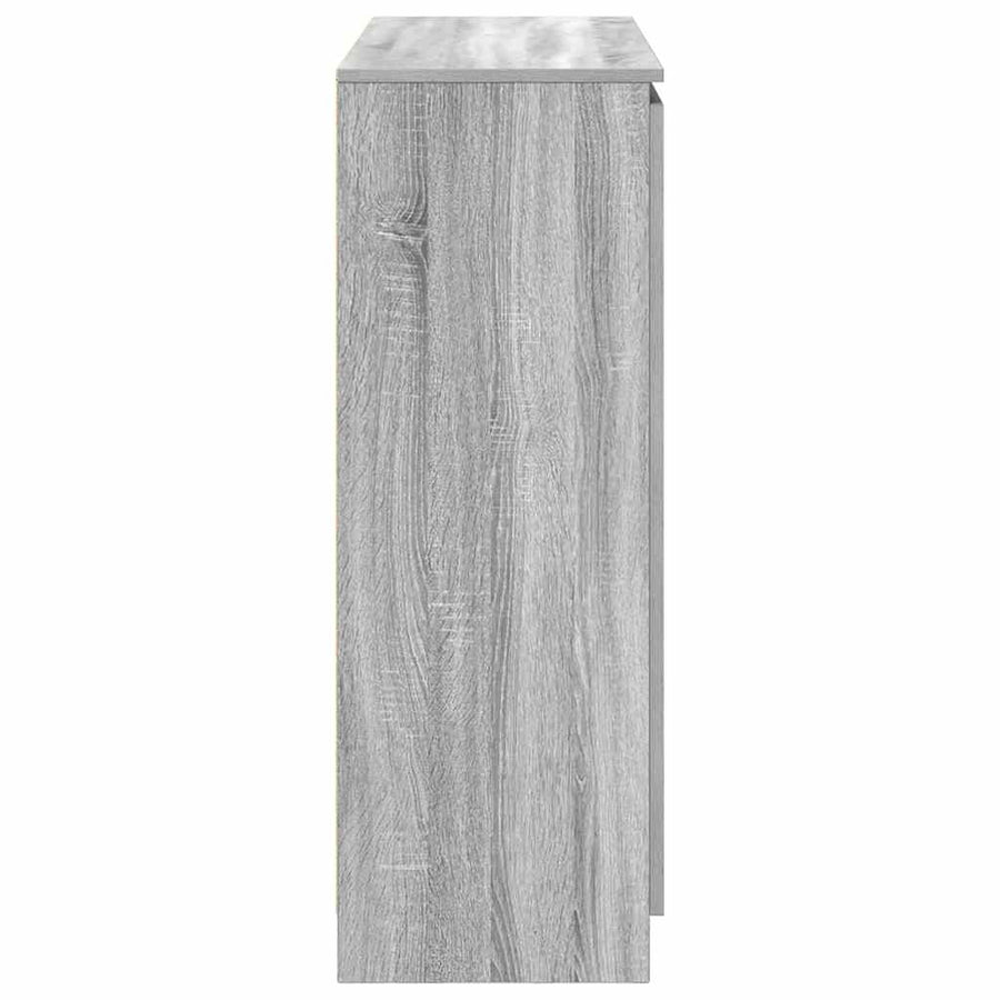 Dressoir met lades 100,5x35x98,5 cm spaanplaat grijs Sonoma