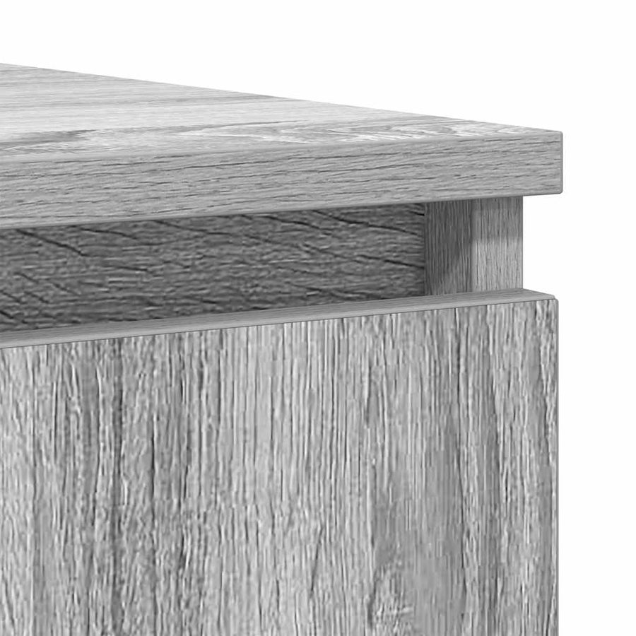 Dressoir met lades 100,5x35x98,5 cm spaanplaat grijs Sonoma