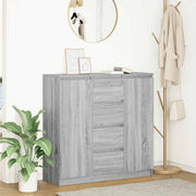 Dressoir 100,5x35x98,5 cm spaanplaat grijs