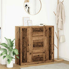 Sideboard with drawers 100.5x35x98.5 cm carved wood old wood