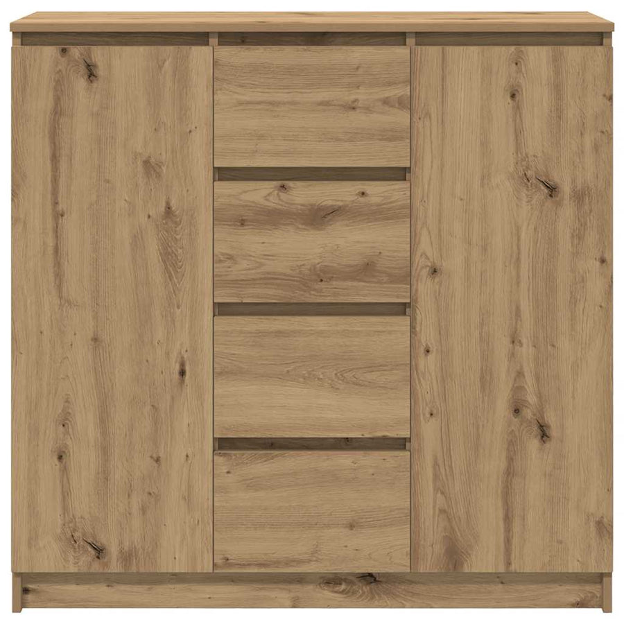 Dressoir met lades 100,5x35x98,5 cm spaanplaat artisanaal