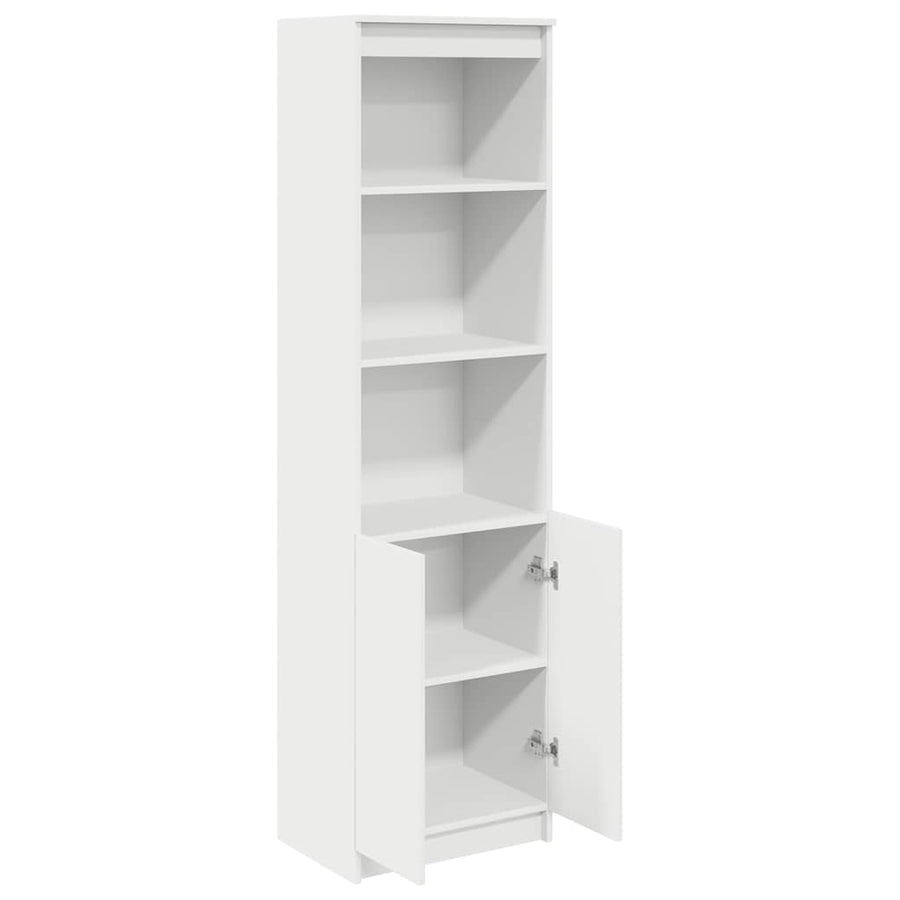 Highboard 50x35x180 cm spaanplaat wit