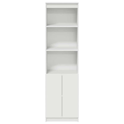 Highboard 50x35x180 cm spaanplaat wit