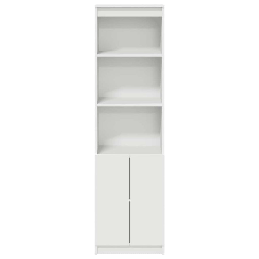 Highboard 50x35x180 cm spaanplaat wit