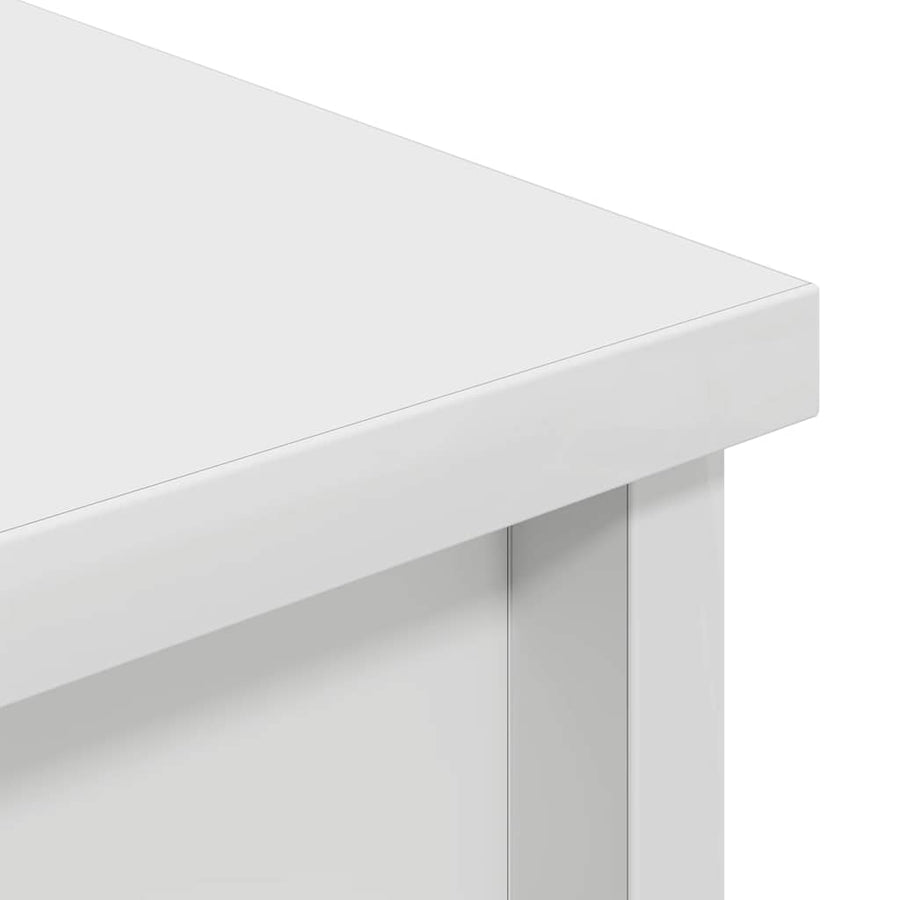 Highboard 50x35x180 cm spaanplaat wit