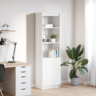Highboard 50x35x180 cm spaanplaat wit