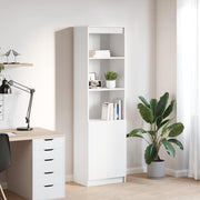 Highboard 50x35x180 cm spaanplaat wit