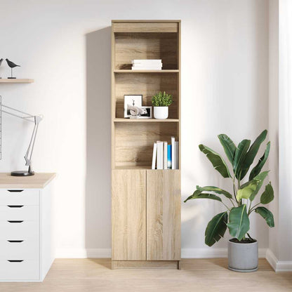 Highboard 50x35x180 cm spaanplaat sonoma eikenkleurig