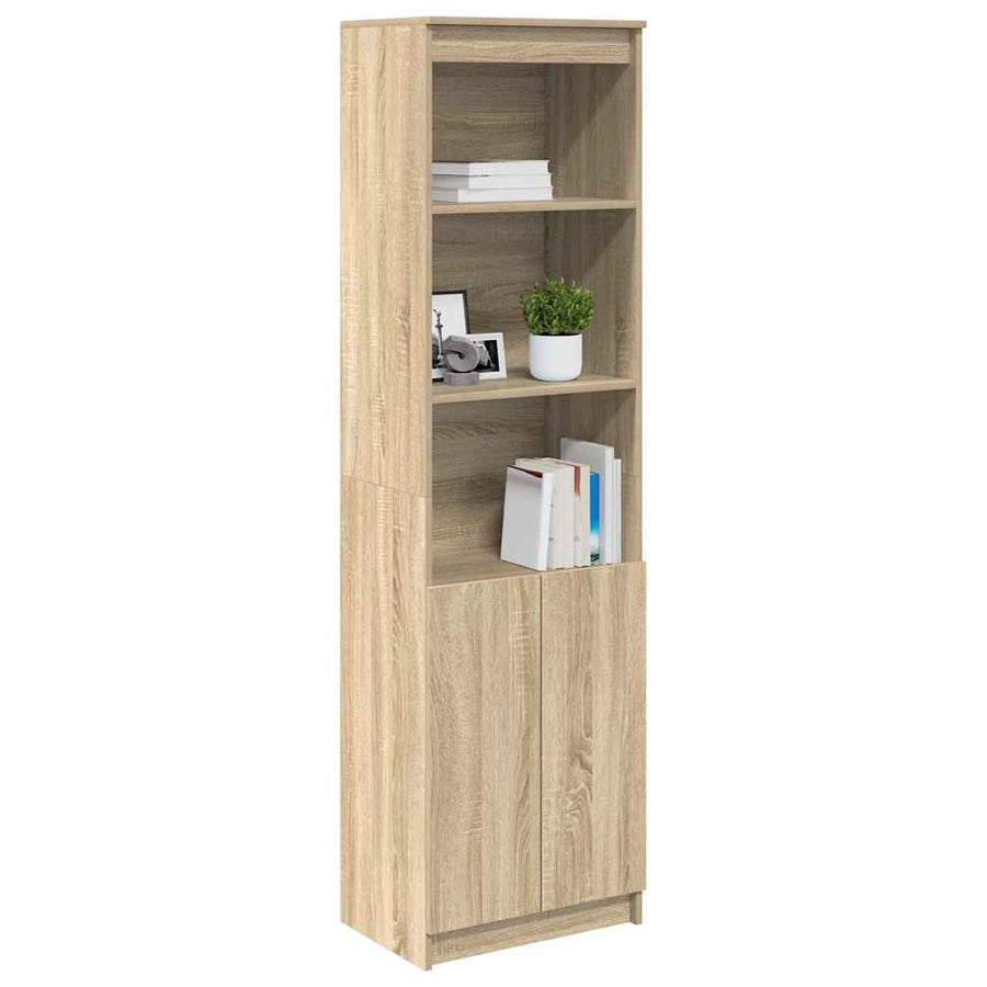 Highboard 50x35x180 cm spaanplaat sonoma eikenkleurig