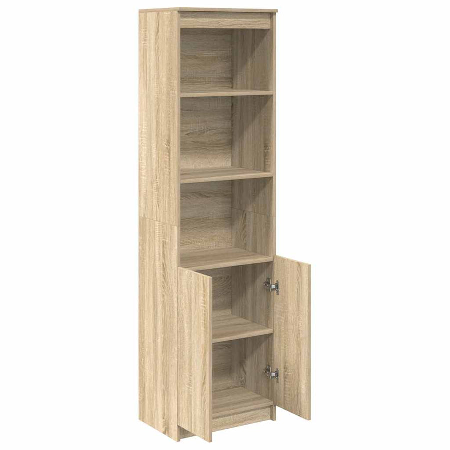 Highboard 50x35x180 cm spaanplaat sonoma eikenkleurig
