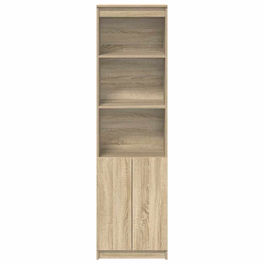 Highboard 50x35x180 cm spaanplaat sonoma eikenkleurig