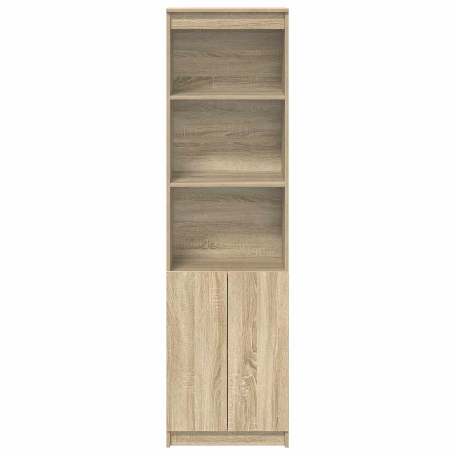 Highboard 50x35x180 cm spaanplaat sonoma eikenkleurig