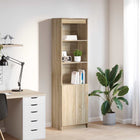Highboard 50x35x180 cm spaanplaat sonoma eiken