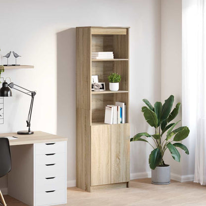 Highboard 50x35x180 cm spaanplaat sonoma eikenkleurig