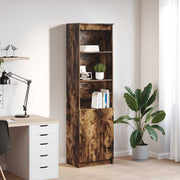 Highboard 50x35x180 cm spaanplaat gerookt eiken