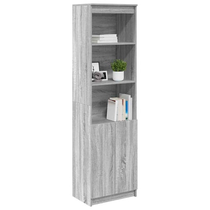 Highboard 50x35x180 cm spaanplaat grijs Sonoma