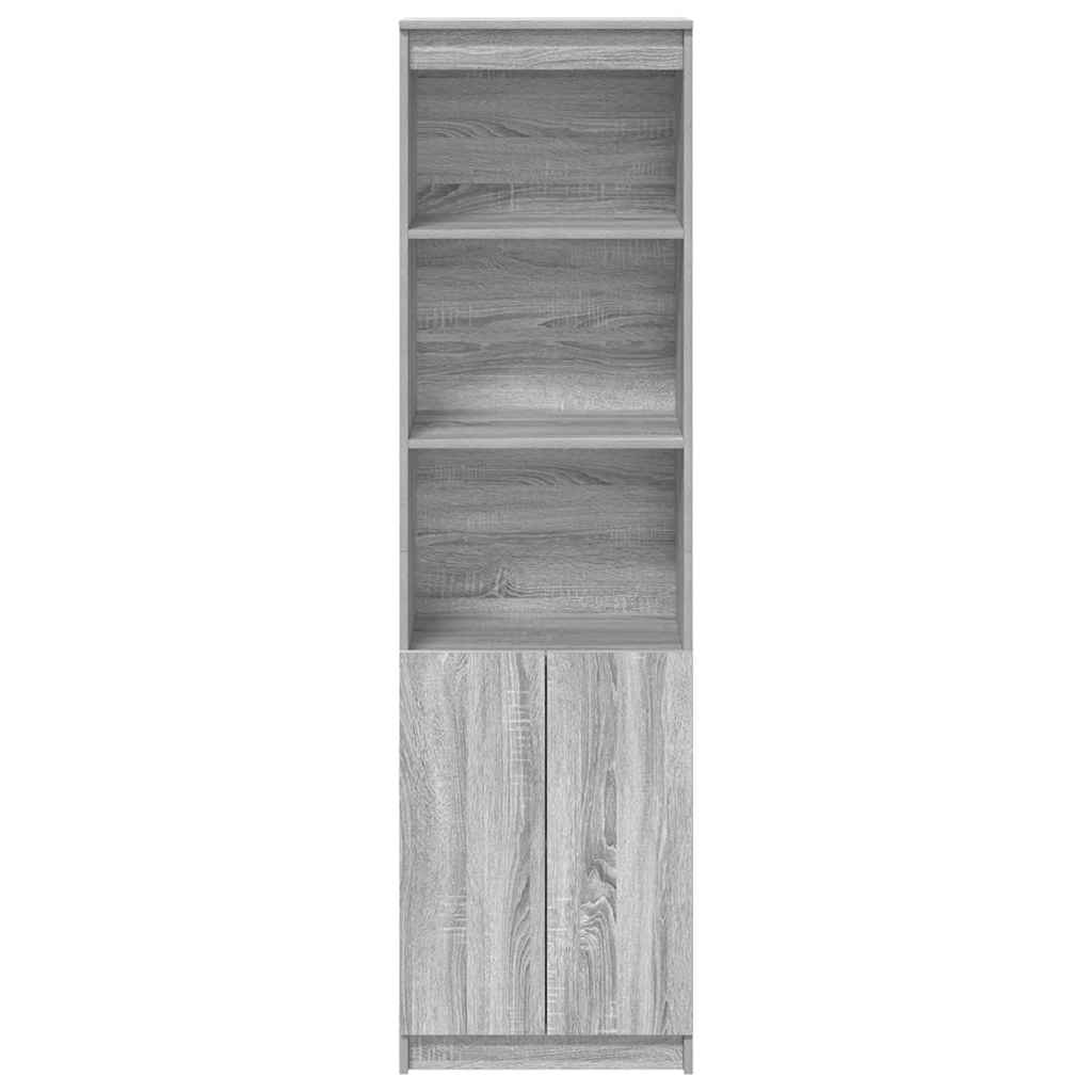 Highboard 50x35x180 cm spaanplaat grijs Sonoma