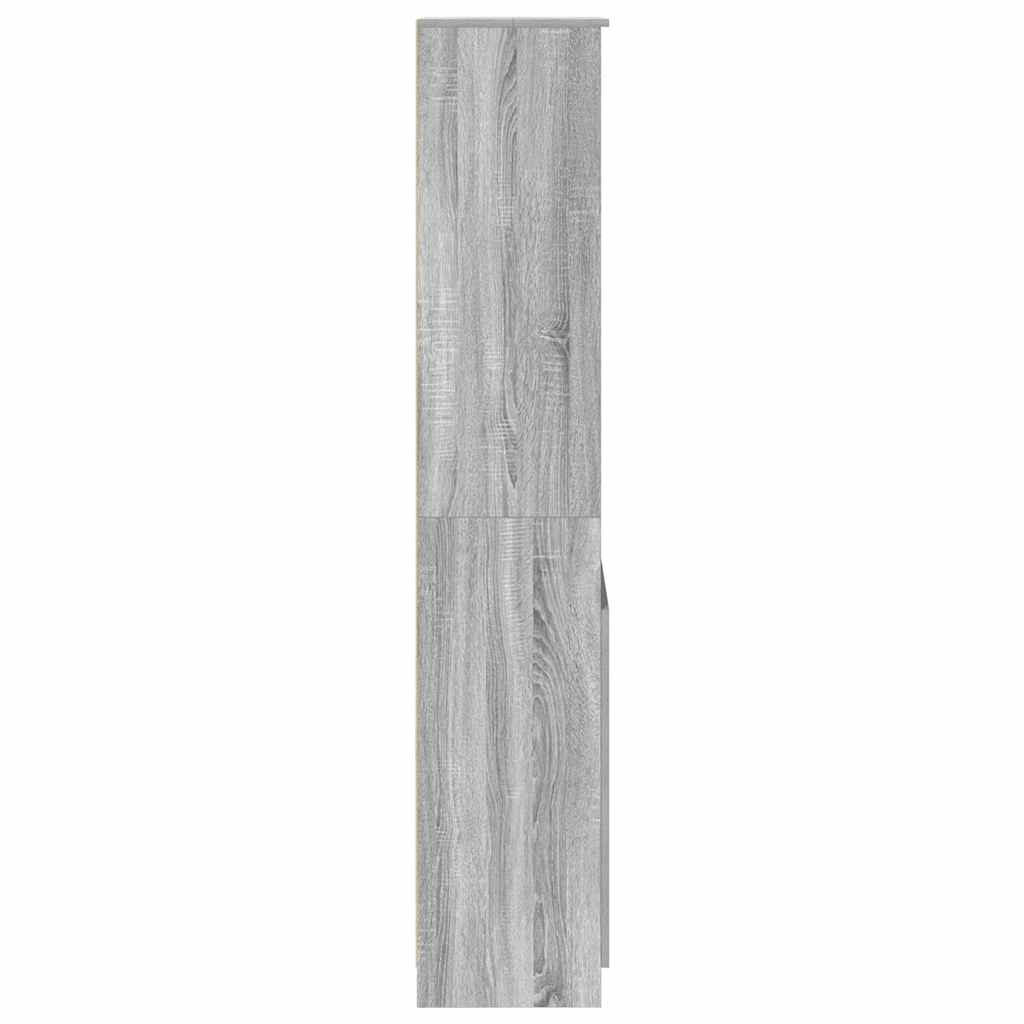 Highboard 50x35x180 cm spaanplaat grijs Sonoma
