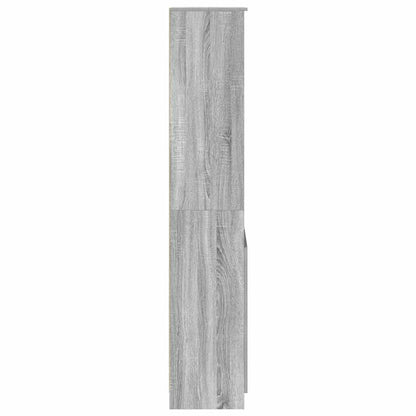 Highboard 50x35x180 cm spaanplaat grijs Sonoma