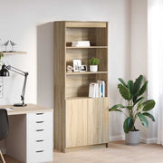 Hoge kast 70x35x180 cm bewerkt hout sonoma eiken