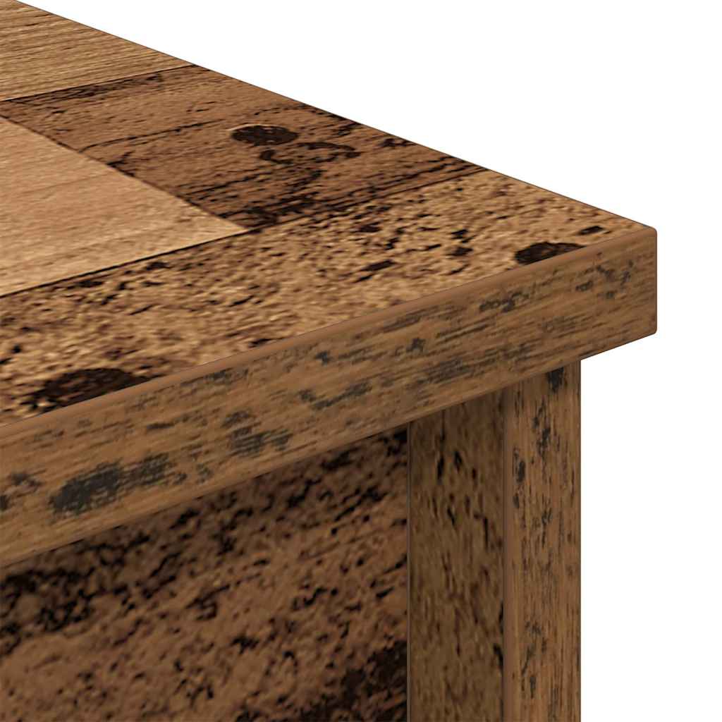 Hoge kast 70x35x180 cm spaanplaat oud hout