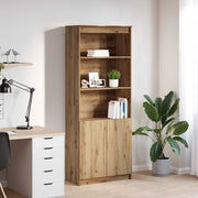 Highboard 70x35x180 cm spaanplaat eikenkleurig