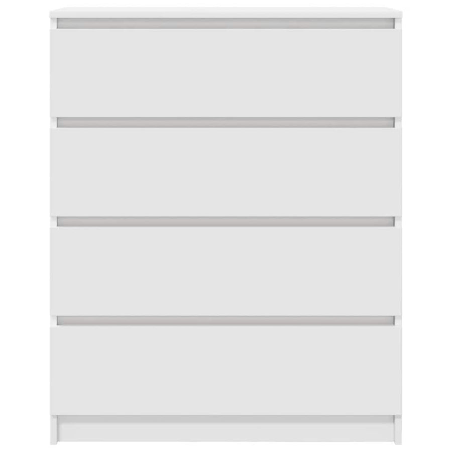 Dressoir 80x35x99 cm bewerkt hout wit