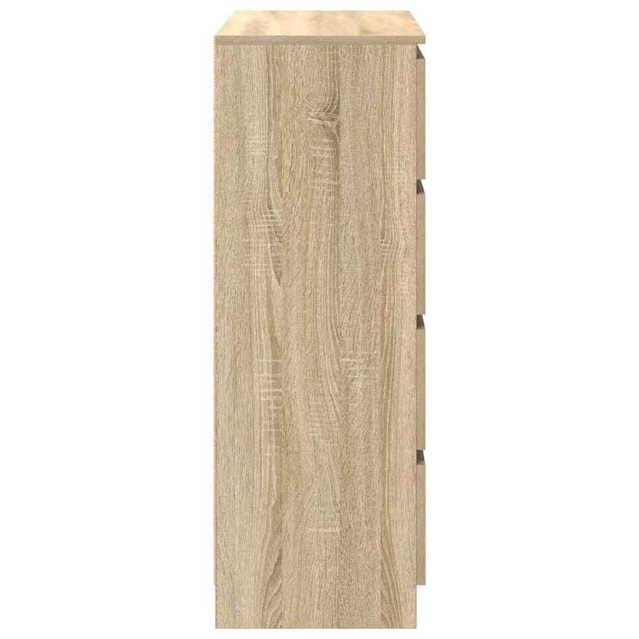 Dressoir 80x35x99 cm spaanplaat Sonoma eikenkleurig