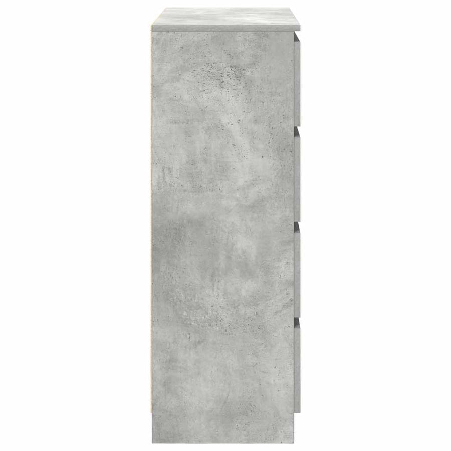 Dressoir 80x35x99 cm spaanplaat betongrijs