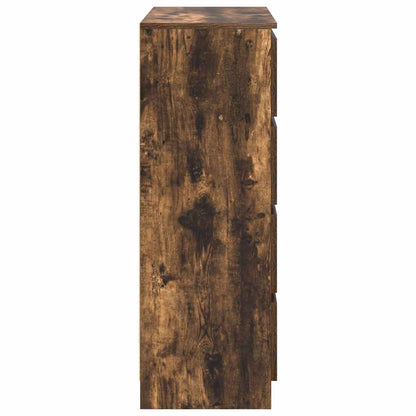 Dressoir 80x35x99 cm spaanplaat gerookt eikenkleurig