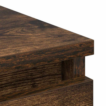 Dressoir 80x35x99 cm spaanplaat gerookt eikenkleurig
