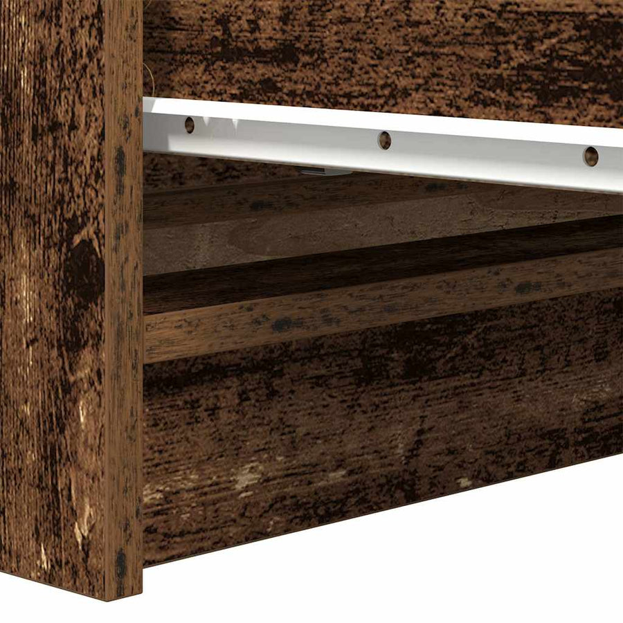 Dressoir 80x35x99 cm spaanplaat oud hout