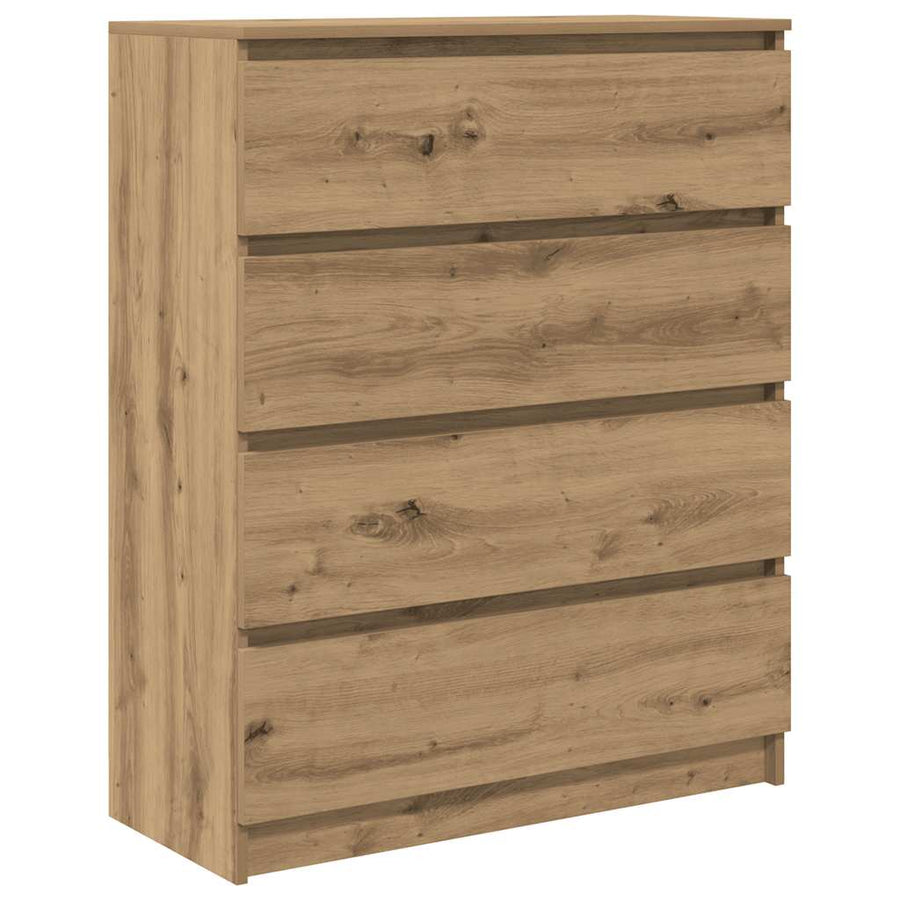 Dressoir 80X35X99 Cm Spaanplaat Artisan Eikenkleurig artisanaal eikenkleurig