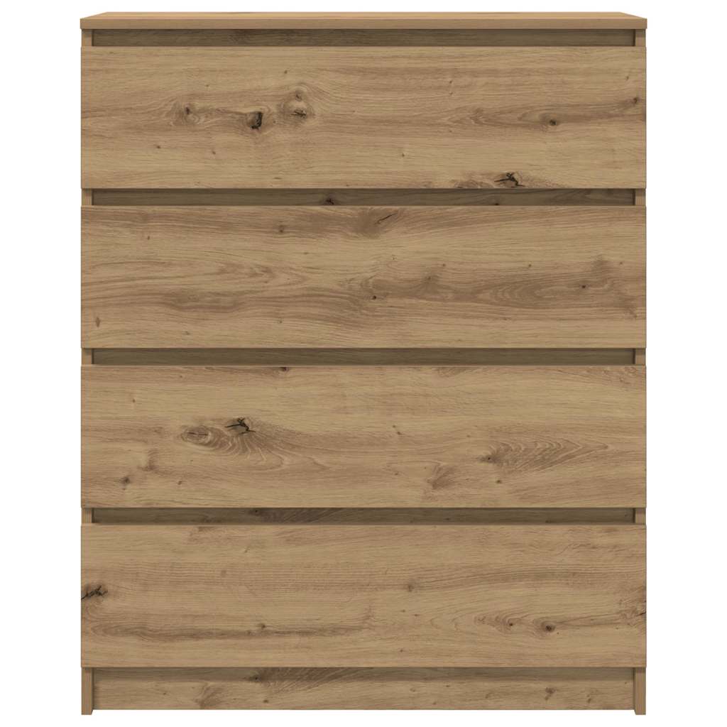 Dressoir 80X35X99 Cm Spaanplaat Artisan Eikenkleurig artisanaal eikenkleurig