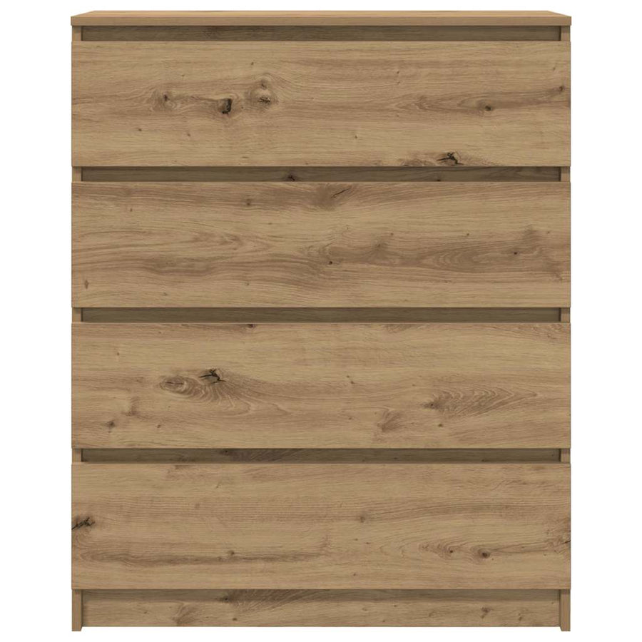 Dressoir 80X35X99 Cm Spaanplaat Artisan Eikenkleurig artisanaal eikenkleurig