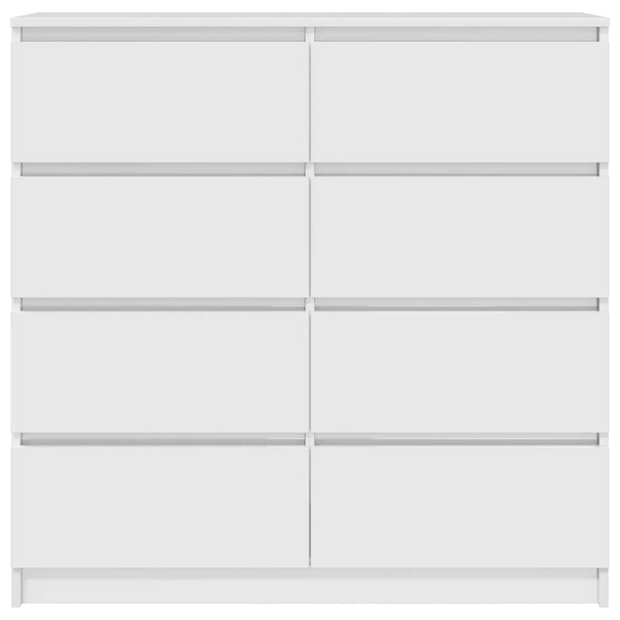 Dressoir 100x35x99 cm bewerkt hout wit
