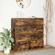 Dressoir 100x35x99 cm bewerkt hout gerookt eiken